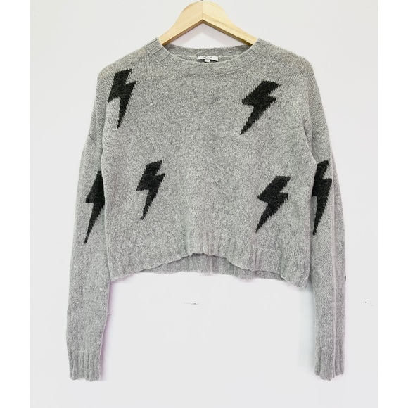 Rails Perci Sweater in Heather Grey Charcoal Lightning Sz XS - Picture 2 of 5